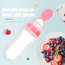 Load image into Gallery viewer, New Modern Baby Bottle Spoon Feeder Dropper Silicone Spoons for Feeding Medicine Kids Toddler Cutlery Utensils Children Accessories Newborn Bottle Spoon Ideal For Travel
