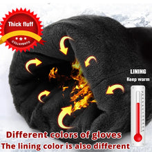 将图片加载到图库查看器,White leather women's gloves, Genuine Leather, cotton lining warm, Fashion leather gloves, leather gloves warm winter-2226