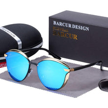 Load image into Gallery viewer, Luxury New Fashion Polarized Women Round Rimeless Popular Retro Classic Sunglasses Ladies lunette de soleil femme