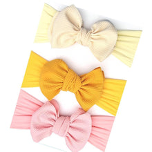 Load image into Gallery viewer, Summer Cute Floral Bows Baby Girl Headbands Elastic Bowknot Newborn Hair Band Turban Set Hair Accessories Bow Set For Kids