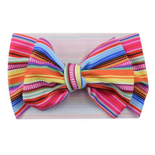 Load image into Gallery viewer, Luxury Mdoern Big Baby Kids Bows Headband Girls Floral Headwrap Elastic Hair Accessories Toddler Knotted for Girls