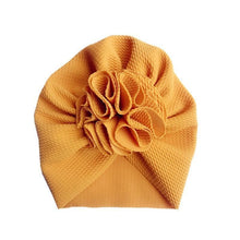 Load image into Gallery viewer, Handamde Elegant Baby Hats for Girls Big Bow Turban Hat Newborn Baby Beanie Cap Solid Color Style