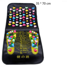 将图片加载到图库查看器,Reflexology Walk Stone Road Foot Massage Mat Acupressure Relax Massage Pad Foot Spa Leg Pain Relief Healthcare Walk Massager Mat