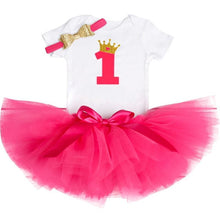 将图片加载到图库查看器,New Trend Dress For Baby Girls First 1st Birthday Baby Clothing Toddler Summer Clothes For Birthday Party