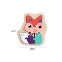 将图片加载到图库查看器,Wooden Children Colorful Animal Stevvex Puzzle for Toddler Creative Puzzle Early Educational Toys for Boys and Girls 2-4