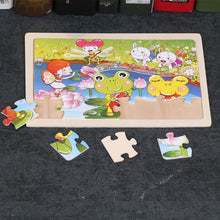 将图片加载到图库查看器,24 Slice Wood Puzzles Children Adults Vehicle Puzzles Wooden Toys Learning Education Environmental Assemble Educational Games For Kids and Babies