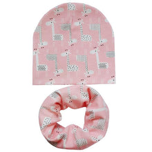 将图片加载到图库查看器,Modern Cartoon Cotton Baby Hat Winter Baby Girls Hat Newborn Boys Hats Kids Cap Scarf Set Children Beanies For Kids With Scarf