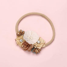 将图片加载到图库查看器,Modern Fashion Floral Headband Newborn Baby Elastic Hairbands Pearl Fresh Style Bow Knot For Girls