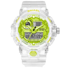 将图片加载到图库查看器,Sport Digital Watch for Men and Woman With Luminous Dual Time Waterproof 5 Bar Modern Men's Military Wristwatch WIth Night Mode
