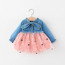 将图片加载到图库查看器,Modern Retro Baby Girls Dresses For Baby Princess Dress Infant 1st Year Birthday Party Dress Newborn Baby Clothes