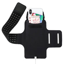 Load image into Gallery viewer, Running Gray Armband Sport Phone Case On Hand Mobile Holder Arm Band Wrist Bag For Workout