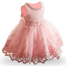将图片加载到图库查看器,Luxury Modern Baby Girl Christmas Dress Newborn Baby Girls Bow Dresses For Baby 1st Year Birthday Party