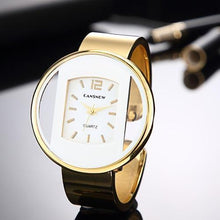 将图片加载到图库查看器,Women Watches New Luxury Brand Bracelet Watch Gold Silver Dial Lady Dress Quartz Clock Hot For Women and Girls