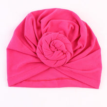 Load image into Gallery viewer, Modern Cotton Hat Handmade Baby Girls Turban Hats Twist Knot Women Caps For Mom And Daughter In Elegant Design