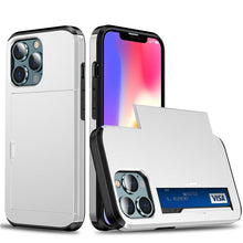Load image into Gallery viewer, Men Luxury Wallet Card Holder Slot Phone Case For iPhone 13 Pro 12 Pro Max Business Phone Card Holder Bumper Cover Storage Case Compatible With iPhone