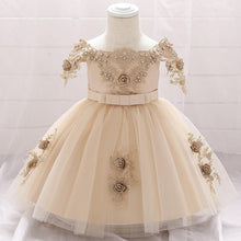 将图片加载到图库查看器,Luxury Modern Designer Toddler Baby Girl Infant Princess Lace Tutu Dress Baby Girl Wedding Dress Kids Party Dress