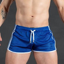 Load image into Gallery viewer, New Gym Men's Sport Running Shorts Quick Dry grid Workout Short Pants GYM Wear Men Soccer Tennis Training Beach Swim Shorts Men's Boxer Shorts Ice Silk Mesh Underwear Breathable Basic Boxer Briefs Underpants Sports Shorts