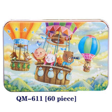 将图片加载到图库查看器,New 60 Pieces Wooden Puzzle Kids Toy Cartoon Animal Wooden Puzzles Child Early Educational Learning Toys for Christmas Gift