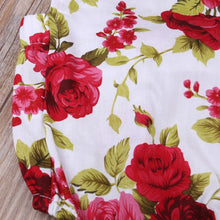将图片加载到图库查看器,Luxury Modern Cute Floral Romper Baby Girls Clothes Jumpsuit Romper Headband Toddler Dress With Bow For Girls