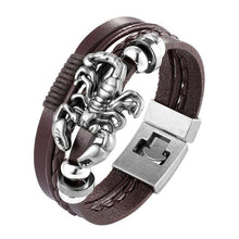 将图片加载到图库查看器,Trendy Modern Jewelry Leather Bracelet Men Braided Multilayer Anchor Bracelets Ladies Rope Chain for Male Jewelry Classic Style