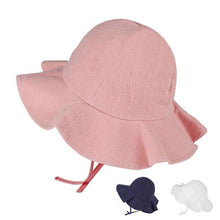 将图片加载到图库查看器,Baby Girl Summer Outdoor Beach Floral Lovely Lace Princess Bucket Sun Hat For Girls