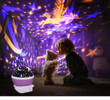 Load image into Gallery viewer, LED starry Night Light Projector Lamp For Baby And Children Sleep Room Interesting Light Shot Modern Lamp
