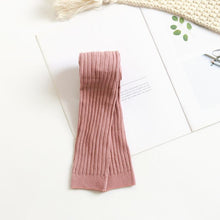 将图片加载到图库查看器,Baby Girl Stretch Leggings Pants Spring and Autumn Toddler Child Knitting Trousers Pink Yellow Color