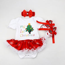 将图片加载到图库查看器,Christmas Dress Party Baby Clothes Girl Set Toddler Infant Outfit Newborns Girls Clothing