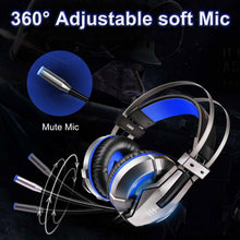 Load image into Gallery viewer, NEW Trend Gaming Headset Gamer Ear Wired Headphones for Smartphone/PS4/PC/Xbox with Retractable Rotate Microphone and LED Light