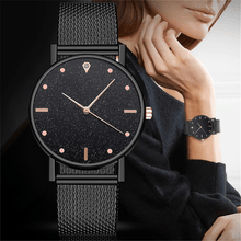 将图片加载到图库查看器,Cusual Ladies Watch Romantic Starry Sky Dial Women's Quartz Fashion Wristwatch For Women and Girls