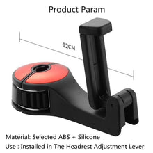 Load image into Gallery viewer, NEW Adjustable Car Headrest Hooks Mobile Stand Car Phone Holder Fastener Seat Back Hanger Clips For Bag Handbag Houseware For Phones