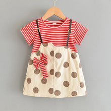将图片加载到图库查看器,Modern Baby Newborn Toddler Girls Summer Tutu Dress With Printing Princess Dresses Sundress And Hat