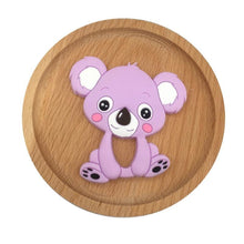 将图片加载到图库查看器,1pc Unique Baby Koala Silicone Teether Teething Chew Toy Nursing Tool Pendant Food Grade Silicone