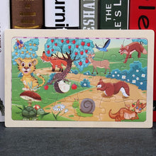 将图片加载到图库查看器,24 Slice Wood Puzzles Children Adults Vehicle Puzzles Wooden Toys Learning Education Environmental Assemble Educational Games For Kids and Babies