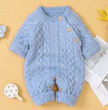 将图片加载到图库查看器,Handmade Knitted Baby Clothes Long Sleeve Newborn Baby Romper Winter Spring Baby Girl Romper Jumpsuit For Boys and Girls