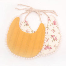 Load image into Gallery viewer, Double-deck Infant Baby Girl Boy Bib Kid Toddler Dinner Feeding Tassel Cotton Linen Burp Cloths