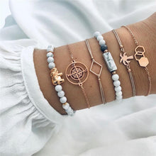 Load image into Gallery viewer, Modern Fashion New Luxury Different Style Elegant Elephant Tree Of Life Tassel Chain Bracelet Sets For Women Jewelry Trend Sets For Her