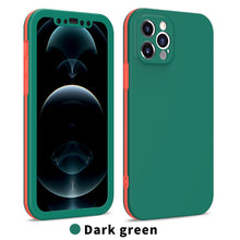 Load image into Gallery viewer, Full Cover Protective Phone Case For iPhone 12 Mini 11 Pro XS Max X XR 6 7 8 Plus Soft Silicone Shockproof Cover Full Body Anti-Shock Protection Drop Protection Silicone iphone Cover