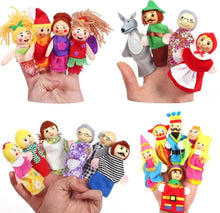 Load image into Gallery viewer, Hand Finger Puppets Plush Set β Animal Cartoon Toys for Kids