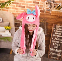 Load image into Gallery viewer, Modern Elegant Winter Interesting Girls Animals Ear Moving Jumping Hats Children and Adults Women Warm Rabbit Winter Caps In Modern Design
