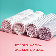 Load image into Gallery viewer, Baby Blanket Set 100% Cotton Flannel Baby Swaddles Soft Newborns Blankets Baby Blankets Baby Swaddle Wrap