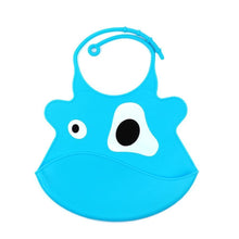 将图片加载到图库查看器,Silicone Baby Bibs waterproof Baby Saliva Towel Animal Adjustable Cloths Bandana Soft Feeding Cartoon Bib For Kids