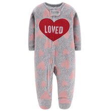 Load image into Gallery viewer, Home Love Romper Fleece Jumpsuit For Newborn Baby Boys And Baby Girl New Born Baby Clothes