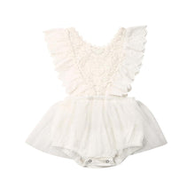 将图片加载到图库查看器,Modern Newborn Baby Girl Flower Lace Romper Bodysuit Jumpsuit Tutu Dress Outfit Clothes Made for Little Prinsess girls between 0-24Months