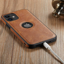 Load image into Gallery viewer, Luxury PU Leather Phone Case For iPhone 14 pro max 13 Pro max 11 12 Pro Max XR XS Max X 7 Plus case leather Slim Back Cover Compatible with iPhone 13 Pro Case Slim Leather Classic Luxury Elegant Phone Cover