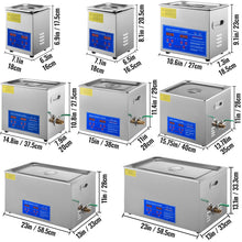 Load image into Gallery viewer, VEVOR 1.3L 2L 3L 6L 10L 15L 22L 30L Ultrasonic Cleaner Lave-Dishes Portable Washing Machine Diswasher Ultrasound Home Appliances