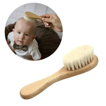 Load image into Gallery viewer, Natural Wool Beech Wooden Comb – Baby & Kids Hair Brush