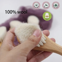 Load image into Gallery viewer, Natural Wool Beech Wooden Comb – Baby & Kids Hair Brush