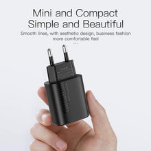 将图片加载到图库查看器,Small Black PD Charger USB 18W QC 4.0 USB Type C Fast Portable Wall Charger High Speed Charging