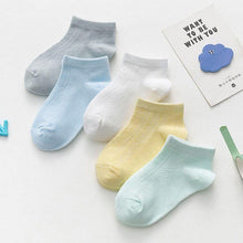 Load image into Gallery viewer, 5Pair Set Cotton Baby Girls Socks Thin Summer Breathable Mesh Kids Toddler Socks Cute Cartoon Children Socks Infant Socks for Kids